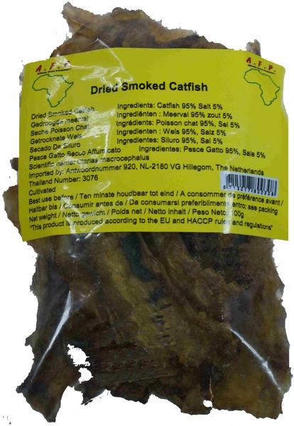 Dried and Smoked Catfish Fillets 100g