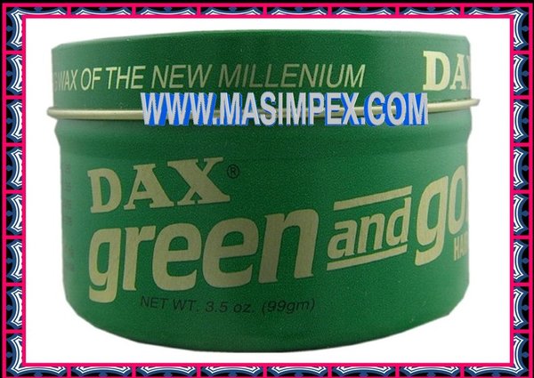 Dax Green and Gold Haar Wachs 99g