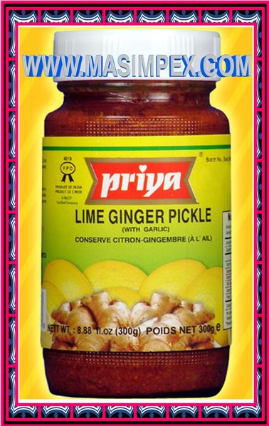 Priya Lime and Ginger Pickle 300g