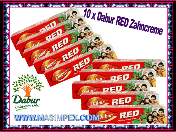 Dabur Red Zahncreme 10x100ml Tube