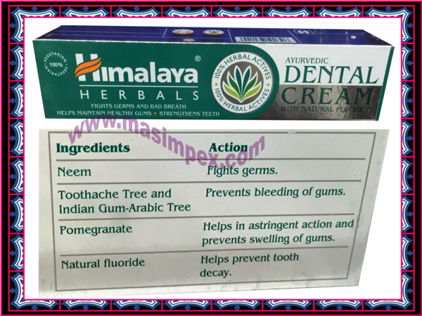 Himalaya Herbals Ayurvedic Dental Cream 100g