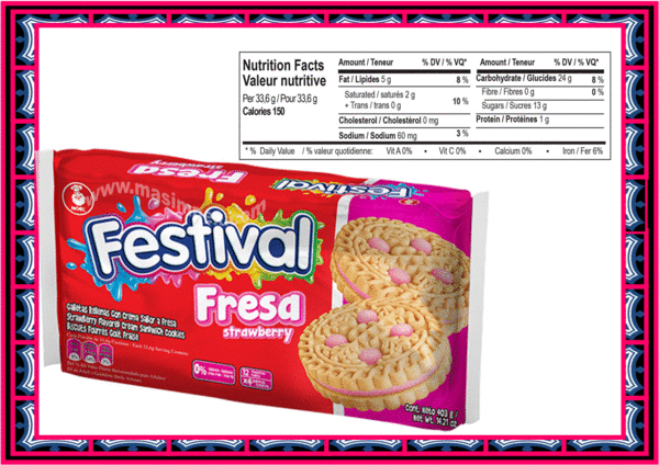 Festival Cookies Strawberry Flavour 403g